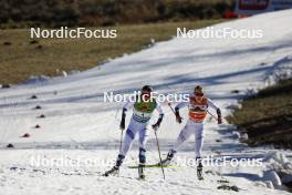 28.01.2024, Schonach, Germany (GER): Mari Leinan Lund (NOR), Ida Marie Hagen (NOR), (l-r)  - FIS world cup nordic combined women, individual gundersen HS100/8km, Schonach (GER). www.nordicfocus.com. © Volk/NordicFocus. Every downloaded picture is fee-liable.
