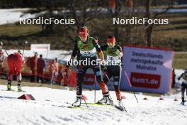 28.01.2024, Schonach, Germany (GER): Ronja Loh (GER), Anne Haeckel (GER) - FIS world cup nordic combined women, individual gundersen HS100/8km, Schonach (GER). www.nordicfocus.com. © Volk/NordicFocus. Every downloaded picture is fee-liable.
