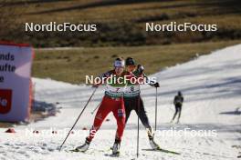 28.01.2024, Schonach, Germany (GER): Lisa Hirner (AUT), Haruka Kasai (JPN), (l-r)  - FIS world cup nordic combined women, individual gundersen HS100/8km, Schonach (GER). www.nordicfocus.com. © Volk/NordicFocus. Every downloaded picture is fee-liable.