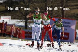 28.01.2024, Schonach, Germany (GER): Hanna Midtsundstad (NOR), Annika Malacinski (USA), Alexa Brabec (USA), (l-r)  - FIS world cup nordic combined women, individual gundersen HS100/8km, Schonach (GER). www.nordicfocus.com. © Volk/NordicFocus. Every downloaded picture is fee-liable.