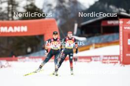 02.02.2024, Seefeld, Austria (AUT): Yuna Kasai (JPN), Jenny Nowak (GER), (l-r)  - FIS world cup nordic combined women, individual gundersen HS109/5km, Seefeld (AUT). www.nordicfocus.com. © Modica/NordicFocus. Every downloaded picture is fee-liable.