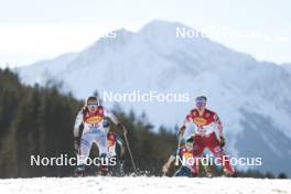 03.02.2024, Seefeld, Austria (AUT): Hanna Midtsundstad (NOR), Claudia Purker (AUT), (l-r)  - FIS world cup nordic combined women, individual gundersen HS109/5km, Seefeld (AUT). www.nordicfocus.com. © Modica/NordicFocus. Every downloaded picture is fee-liable.