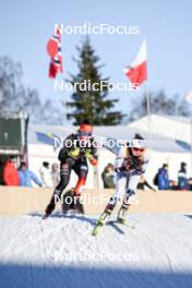 09.02.2024, Otepaeae, Estonia (EST): Nathalie Armbruster (GER), Marie Hagen Ida (NOR), (l-r)  - FIS world cup nordic combined women, mass HS97/5km, Otepaeae (EST). www.nordicfocus.com. © Authamayou/NordicFocus. Every downloaded picture is fee-liable.
