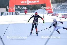 09.02.2024, Otepaeae, Estonia (EST): Maria Gerboth (GER), Hanna Midtsundstad (NOR), (l-r)  - FIS world cup nordic combined women, mass HS97/5km, Otepaeae (EST). www.nordicfocus.com. © Authamayou/NordicFocus. Every downloaded picture is fee-liable.