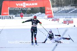 09.02.2024, Otepaeae, Estonia (EST): Maria Gerboth (GER), Hanna Midtsundstad (NOR), (l-r)  - FIS world cup nordic combined women, mass HS97/5km, Otepaeae (EST). www.nordicfocus.com. © Authamayou/NordicFocus. Every downloaded picture is fee-liable.