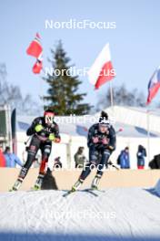 09.02.2024, Otepaeae, Estonia (EST): Jenny Nowak (GER), Daniela Dejori (ITA), (l-r)  - FIS world cup nordic combined women, mass HS97/5km, Otepaeae (EST). www.nordicfocus.com. © Authamayou/NordicFocus. Every downloaded picture is fee-liable.