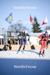 09.02.2024, Otepaeae, Estonia (EST): Lena Brocard (FRA), Annika Malacinski (USA), (l-r)  - FIS world cup nordic combined women, mass HS97/5km, Otepaeae (EST). www.nordicfocus.com. © Authamayou/NordicFocus. Every downloaded picture is fee-liable.