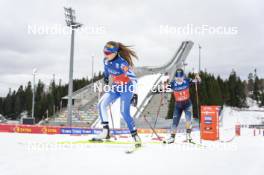 09.03.2024, Oslo, Norway (NOR): Minja Korhonen (FIN), Yuna Kasai (JPN), (l-r)  - FIS world cup nordic combined women, individual gundersen HS106/5km, Oslo (NOR). www.nordicfocus.com. © Thibaut/NordicFocus. Every downloaded picture is fee-liable.