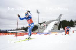 09.03.2024, Oslo, Norway (NOR): Heta Hirvonen (FIN), Veronica Gianmoena (ITA), (l-r)  - FIS world cup nordic combined women, individual gundersen HS106/5km, Oslo (NOR). www.nordicfocus.com. © Thibaut/NordicFocus. Every downloaded picture is fee-liable.