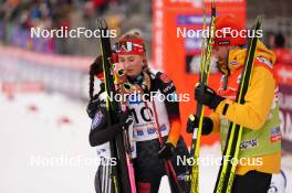 17.03.2024, Trondheim, Norway (NOR): Anne Haeckel (GER), Ronja Loh (GER), (l-r)  - FIS world cup nordic combined women, individual gundersen HS100/5km, Trondheim (NOR). www.nordicfocus.com. © Thibaut/NordicFocus. Every downloaded picture is fee-liable.