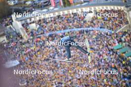 01.01.2024, Garmisch, Germany (GER): Karl Geiger (GER) - FIS world cup ski jumping men, four hills tournament, individual HS142, Garmisch (GER). www.nordicfocus.com. © Reichert/NordicFocus. Every downloaded picture is fee-liable.