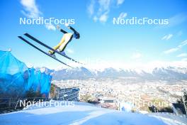 03.01.2024, Innsbruck, Austria (AUT): Jonas Schuster (AUT) - FIS world cup ski jumping men, four hills tournament, individual HS130, Innsbruck (AUT). www.nordicfocus.com. © Reichert/NordicFocus. Every downloaded picture is fee-liable.