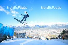 03.01.2024, Innsbruck, Austria (AUT): Andrea Campregher (ITA) - FIS world cup ski jumping men, four hills tournament, individual HS130, Innsbruck (AUT). www.nordicfocus.com. © Reichert/NordicFocus. Every downloaded picture is fee-liable.