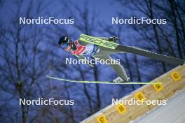 14.01.2024, Wisla, Poland (POL): Andrew Urlaub (USA) - FIS world cup ski jumping men, individual HS140, Wisla (POL). www.nordicfocus.com. © Reichert/NordicFocus. Every downloaded picture is fee-liable.