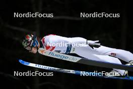 12.01.2024, Wisla, Poland (POL): Marius Lindvik (NOR) - FIS world cup ski jumping men, training, Wisla (POL). www.nordicfocus.com. © Reichert/NordicFocus. Every downloaded picture is fee-liable.