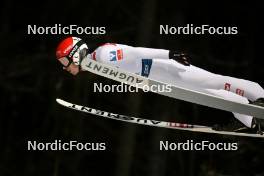 12.01.2024, Wisla, Poland (POL): Manuel Fettner (AUT) - FIS world cup ski jumping men, training, Wisla (POL). www.nordicfocus.com. © Reichert/NordicFocus. Every downloaded picture is fee-liable.