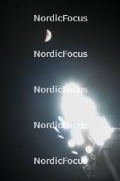 17.01.2024, Szczyrk, Poland (POL): Moon above the venue - FIS world cup ski jumping men, individual HS104, Szczyrk (POL). www.nordicfocus.com. © Reichert/NordicFocus. Every downloaded picture is fee-liable.