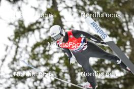 24.02.2024, Oberstdorf, Germany (GER): Erik Belshaw (USA) - FIS world cup ski jumping men, individual HS235, Oberstdorf (GER). www.nordicfocus.com. © Reichert/NordicFocus. Every downloaded picture is fee-liable