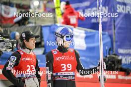 24.02.2024, Oberstdorf, Germany (GER): Ren Nikaido (JPN), Ryoyu Kobayashi (JPN), (l-r) - FIS world cup ski jumping men, individual HS235, Oberstdorf (GER). www.nordicfocus.com. © Reichert/NordicFocus. Every downloaded picture is fee-liable