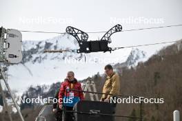 22.02.2024, Oberstdorf, Germany (GER): feature: flying cam installation - FIS world cup ski jumping men, training, Oberstdorf (GER). www.nordicfocus.com. © Reichert/NordicFocus. Every downloaded picture is fee-liable