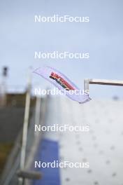 22.02.2024, Oberstdorf, Germany (GER): feature: wind flag - FIS world cup ski jumping men, training, Oberstdorf (GER). www.nordicfocus.com. © Reichert/NordicFocus. Every downloaded picture is fee-liable