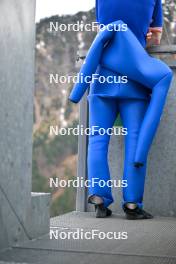 22.02.2024, Oberstdorf, Germany (GER): feature: waiting, pre jumper - FIS world cup ski jumping men, training, Oberstdorf (GER). www.nordicfocus.com. © Reichert/NordicFocus. Every downloaded picture is fee-liable