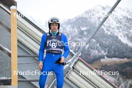 23.02.2024, Oberstdorf, Germany (GER): Vitaliy Kalinichenko (UKR) - FIS world cup ski jumping men, training, Oberstdorf (GER). www.nordicfocus.com. © Reichert/NordicFocus. Every downloaded picture is fee-liable