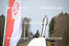 22.02.2024, Oberstdorf, Germany (GER): feature: Heini-Klopfer-Skiflug-Schanze, jumping hill - FIS world cup ski jumping men, training, Oberstdorf (GER). www.nordicfocus.com. © Reichert/NordicFocus. Every downloaded picture is fee-liable