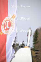 22.02.2024, Oberstdorf, Germany (GER): feature: SC Oberstdorf flag, windy - FIS world cup ski jumping men, training, Oberstdorf (GER). www.nordicfocus.com. © Reichert/NordicFocus. Every downloaded picture is fee-liable