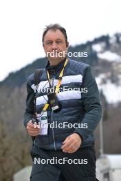 22.02.2024, Oberstdorf, Germany (GER): Sandro Pertile (ITA) - FIS world cup ski jumping men, training, Oberstdorf (GER). www.nordicfocus.com. © Reichert/NordicFocus. Every downloaded picture is fee-liable