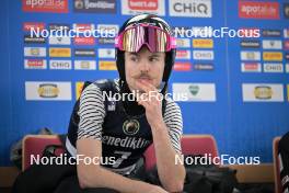 23.02.2024, Oberstdorf, Germany (GER): Casey Larson (USA) - FIS world cup ski jumping men, training, Oberstdorf (GER). www.nordicfocus.com. © Reichert/NordicFocus. Every downloaded picture is fee-liable