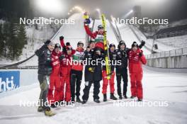 03.03.2024, Lahti, Finland (FIN): Maciej Kot (POL), Aleksander Zniszczol (POL), (l-r)  - FIS world cup ski jumping men, individual HS130, Lahti (FIN). www.nordicfocus.com. © Thibaut/NordicFocus. Every downloaded picture is fee-liable.