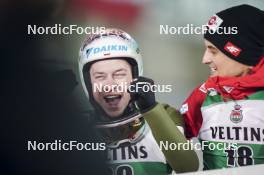 03.03.2024, Lahti, Finland (FIN): Aleksander Zniszczol (POL), Maciej Kot (POL), (l-r)  - FIS world cup ski jumping men, individual HS130, Lahti (FIN). www.nordicfocus.com. © Thibaut/NordicFocus. Every downloaded picture is fee-liable.