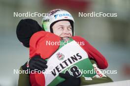 03.03.2024, Lahti, Finland (FIN): Aleksander Zniszczol (POL), Maciej Kot (POL), (l-r)  - FIS world cup ski jumping men, individual HS130, Lahti (FIN). www.nordicfocus.com. © Thibaut/NordicFocus. Every downloaded picture is fee-liable.