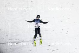 01.03.2024, Lahti, Finland (FIN): Tate Frantz (USA) - FIS world cup ski jumping men, individual HS130, Lahti (FIN). www.nordicfocus.com. © Modica/NordicFocus. Every downloaded picture is fee-liable.