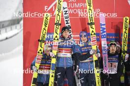 02.03.2024, Lahti, Finland (FIN): Stephan Embacher (AUT), Stefan Kraft (AUT), (l-r)  - FIS world cup ski jumping men, team HS130, Lahti (FIN). www.nordicfocus.com. © Thibaut/NordicFocus. Every downloaded picture is fee-liable.