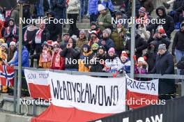 09.03.2024, Oslo, Norway (NOR): Polish fans - FIS world cup ski jumping men, individual HS134, Oslo (NOR). www.nordicfocus.com. © Thibaut/NordicFocus. Every downloaded picture is fee-liable.