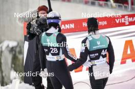 12.03.2024, Trondheim, Norway (NOR): Ryoyu Kobayashi (JPN), Ren Nikaido (JPN), (l-r)  - FIS world cup ski jumping men, individual HS100, Trondheim (NOR). www.nordicfocus.com. © Thibaut/NordicFocus. Every downloaded picture is fee-liable.