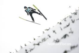 12.03.2024, Trondheim, Norway (NOR): Tate Frantz (USA) - FIS world cup ski jumping men, individual HS100, Trondheim (NOR). www.nordicfocus.com. © Thibaut/NordicFocus. Every downloaded picture is fee-liable.