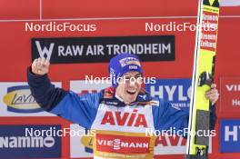 13.03.2024, Trondheim, Norway (NOR): Stefan Kraft (AUT) - FIS world cup ski jumping men, individual HS140, Trondheim (NOR). www.nordicfocus.com. © Thibaut/NordicFocus. Every downloaded picture is fee-liable.