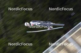 13.03.2024, Trondheim, Norway (NOR): Erik Belshaw (USA) - FIS world cup ski jumping men, individual HS140, Trondheim (NOR). www.nordicfocus.com. © Thibaut/NordicFocus. Every downloaded picture is fee-liable.