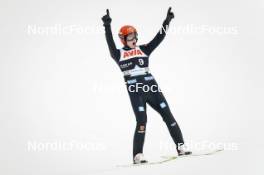 13.03.2024, Trondheim, Norway (NOR): Karl Geiger (GER) - FIS world cup ski jumping men, individual HS140, Trondheim (NOR). www.nordicfocus.com. © Thibaut/NordicFocus. Every downloaded picture is fee-liable.
