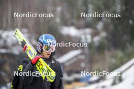 15.03.2024, Vikersund, Norway (NOR): Marius Lindvik (NOR) - FIS world cup ski flying men, training, Vikersund (NOR). www.nordicfocus.com. © Authamayou/NordicFocus. Every downloaded picture is fee-liable.