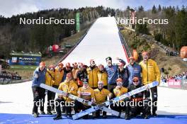 22.03.2024, Planica, Slovenia (SLO): Team Germany (l-r) - FIS world cup ski flying men, cups, Planica (SLO). www.nordicfocus.com. © Reichert/NordicFocus. Every downloaded picture is fee-liable.