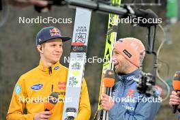 22.03.2024, Planica, Slovenia (SLO): Andreas Wellinger (GER), Pius Paschke (GER), (l-r) - FIS world cup ski flying men, individual HS240, Planica (SLO). www.nordicfocus.com. © Reichert/NordicFocus. Every downloaded picture is fee-liable.