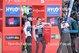 22.03.2024, Planica, Slovenia (SLO): Johann Andre Forfang (NOR), Marius Lindvik (NOR), (l-r) - FIS world cup ski flying men, individual HS240, Planica (SLO). www.nordicfocus.com. © Reichert/NordicFocus. Every downloaded picture is fee-liable.