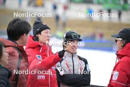 21.03.2024, Planica, Slovenia (SLO): Ryoyu Kobayashi (JPN), Ren Nikaido (JPN), (l-r) - FIS world cup ski flying men, training, Planica (SLO). www.nordicfocus.com. © Reichert/NordicFocus. Every downloaded picture is fee-liable.