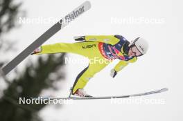 26.01.2024, Bad Mitterndorf, Germany (GER): Erik Belshaw (USA) - FIS world championships ski flying men, individual HS235, Bad Mitterndorf (GER). www.nordicfocus.com. © Thibaut/NordicFocus. Every downloaded picture is fee-liable.