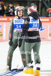 01.01.2024, Oberstdorf, Germany (GER): Eirin Maria Kvandal (NOR), Silje Opseth (NOR), (l-r) - FIS world cup ski jumping women, individual HS137, Oberstdorf (GER). www.nordicfocus.com. © Manzoni/NordicFocus. Every downloaded picture is fee-liable