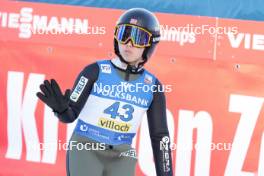 04.01.2024, Villach, Austria (AUT): Thea Minyan Bjoerseth (NOR) - FIS world cup ski jumping women, individual HS98, Villach (AUT). www.nordicfocus.com. © Barbieri/NordicFocus. Every downloaded picture is fee-liable.